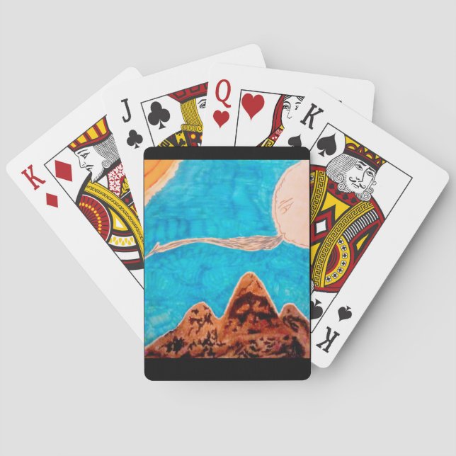 Bergwetterszene Spielkarten (Rückseite)