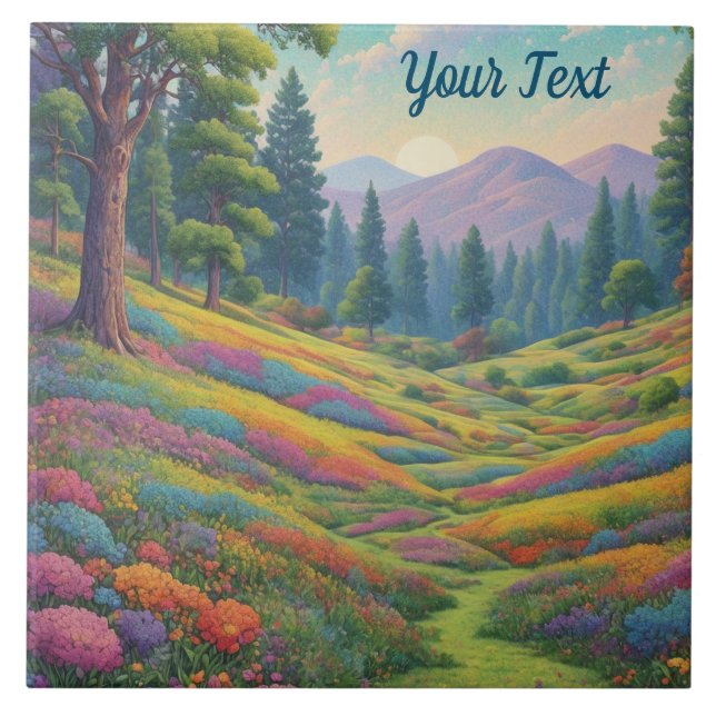 Bergwiese Fliese (Vorderseite)