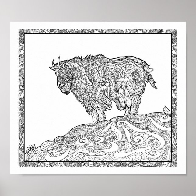 Bergziege Alaskan Poster (Vorne)