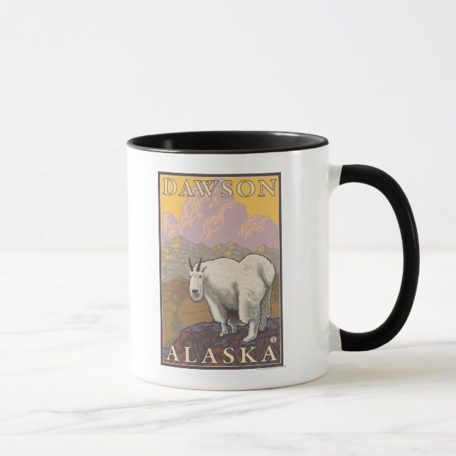 Bergziege - Dawson, Alaska Tasse (Rechts)