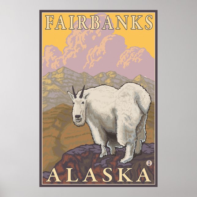Bergziege - Fairbanks, Alaska Poster (Vorne)