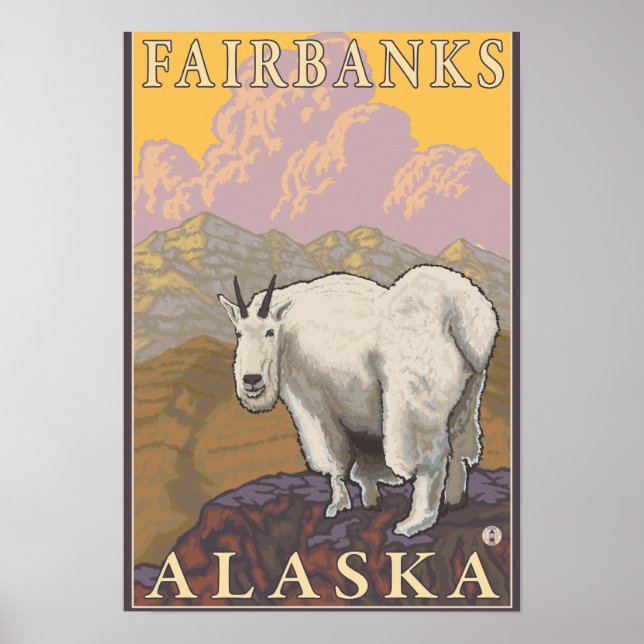 Bergziege - Fairbanks, Alaska Poster (Vorne)