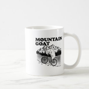 Bergziege Lustige Mountainbike-Fahren Ziegen-Biker Kaffeetasse