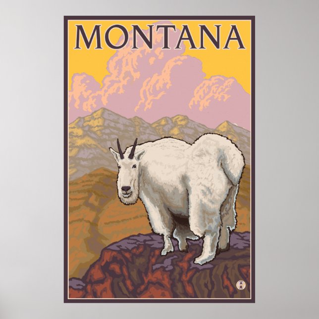 Bergziege - Montana Poster (Vorne)