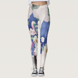Bergziege Wasserfarbenes Muster Leggings