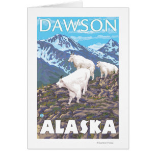 Bergziegen-Szene - Dawson, Alaska