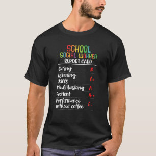 Bericht des Sozialarbeiters an der Schule Geschenk T-Shirt