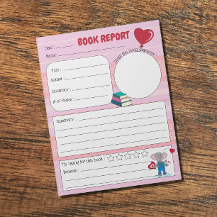 Bericht im Februar - Notepad für die Grundschule Notizblock