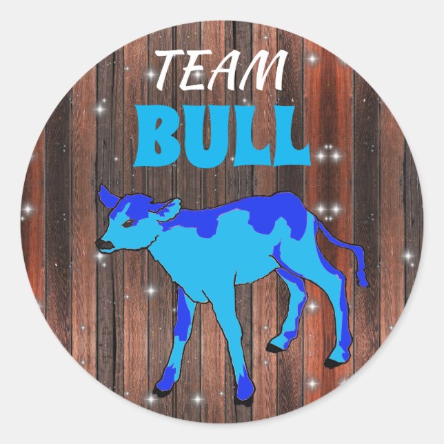Bericht "Team Bull" über die Geschlechterperspekti Runder Aufkleber (Vorderseite)