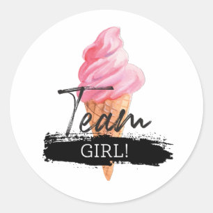 Bericht über das Eis-Gender - Team Girl Stickers