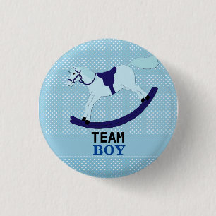 Bericht über das Geschlecht von Team Boy Blue Rock Button