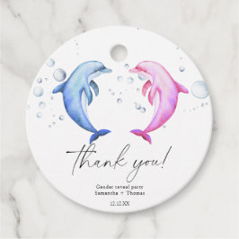 Bericht über das Geschlecht von Wasserfarben - Vie Geschenkanhänger