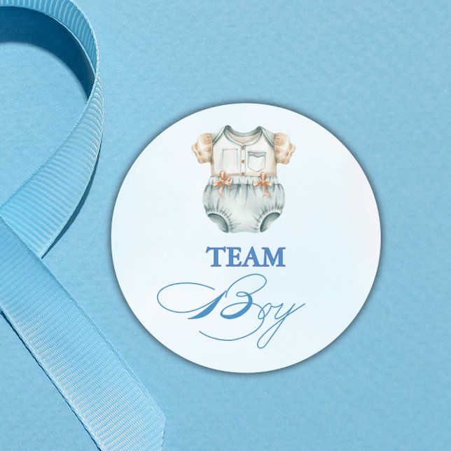 Bericht über das Watercolor Team Boy Gender Runder Aufkleber (Von Creator hochgeladen)