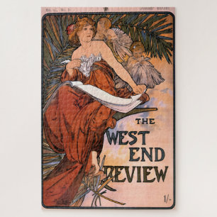 Bericht über das Westende von Alphonse Mucha Puzzle