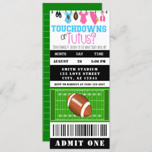 Bericht über Touchdown oder Tutus Football Ticket  Einladung