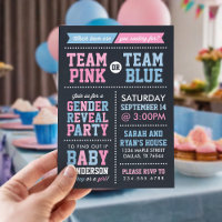Bericht zu Team Pink oder Team Blue Chalkboard Gen