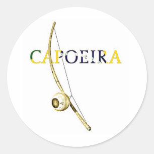 Berimbau Capoeira Runder Aufkleber