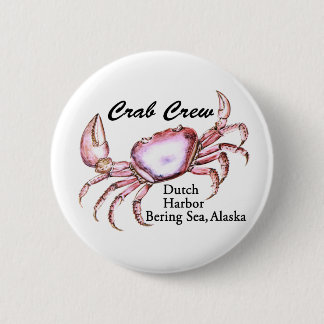 Bering-Seealaska-Krabben-Fischen Button