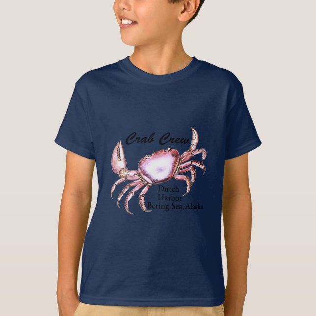 Bering-Seealaska-Krabben-Fischen T-Shirt (Vorderseite)