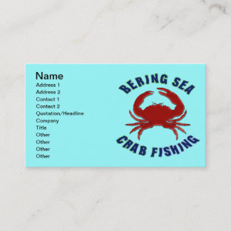 Bering-Seekrabben-Fischen Visitenkarte