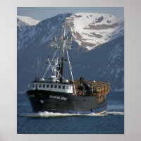 Bering Star, Crab Boat im niederländischen Hafen,