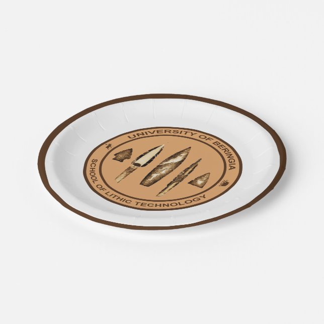 Beringia School of Lithic Technology Pappteller (Schrägansicht)