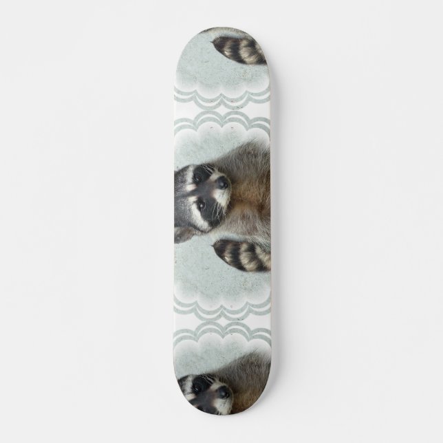 Beringtes Waschbär-Skateboard Skateboard (Vorne)