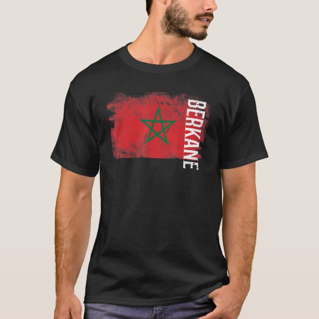Berkane Marokko Flagge für Marokkaner Männer Fraue T-Shirt (Vorderseite)