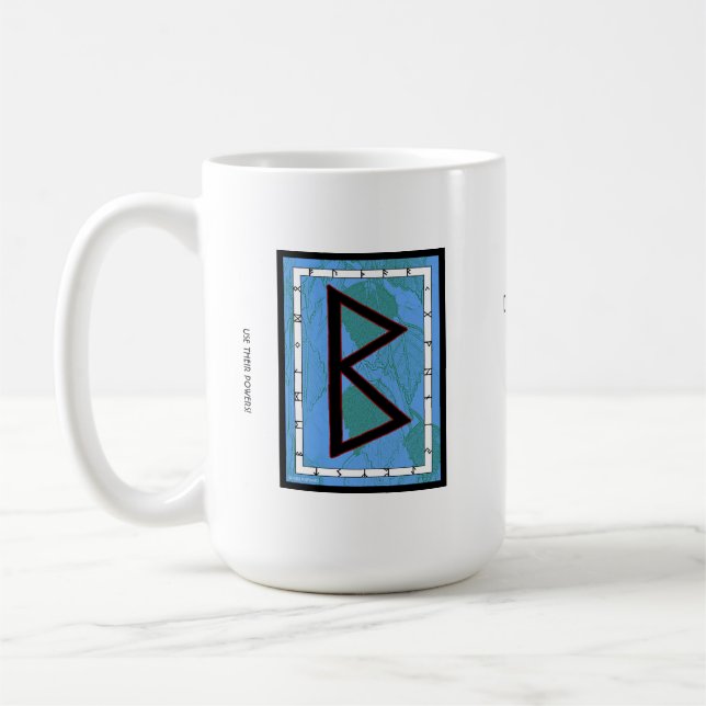 Berkano Rune Tasse - Mutter Erde! (Links)