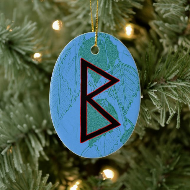 Berkano Viking Rune Weihnachten Ornament - Mutter  (Baum)