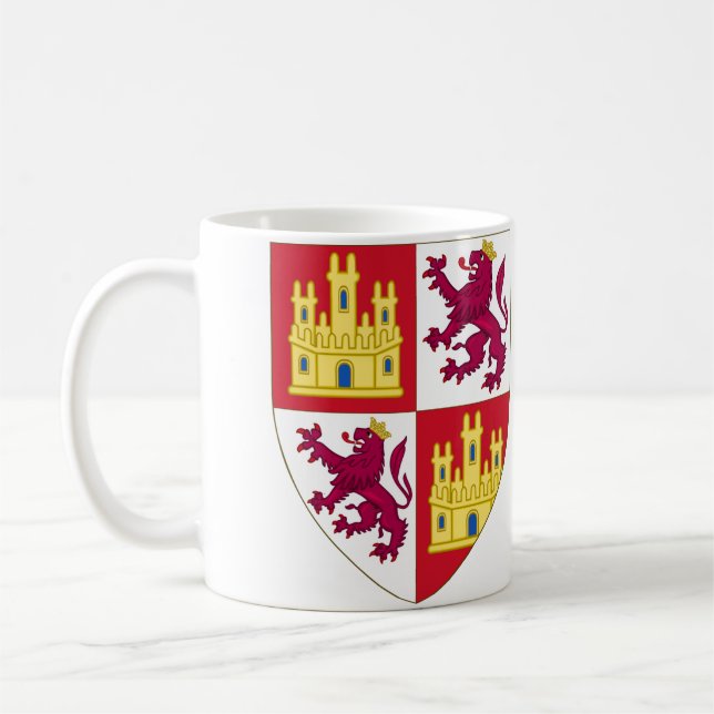 Berkas Royal Coat of Arms Crown Castile Kaffeetasse (Links)
