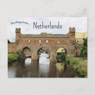 Berkel Tor Zutphen Niederlande Postkarte