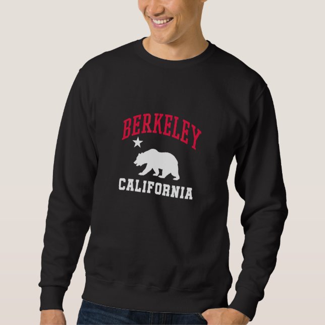 Berkeley California Bear Star Ca State Flag Sweatshirt (Vorderseite)
