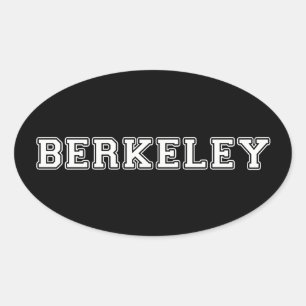 Berkeley California Ovaler Aufkleber