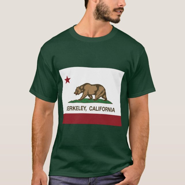 Berkeley California Republic-Flagge T-Shirt (Vorderseite)