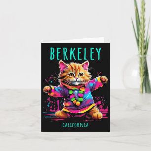 Berkeley California US Fun Niedlich-farbiges Tanze Karte