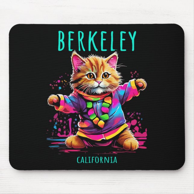 Berkeley California US Fun Niedlich-farbiges Tanze Mousepad (Vorne)