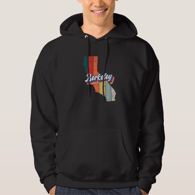 Berkeley City Retro Vintage Hometown California Hoodie (Vorderseite)