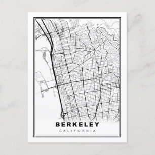 Berkeley Map Postkarte