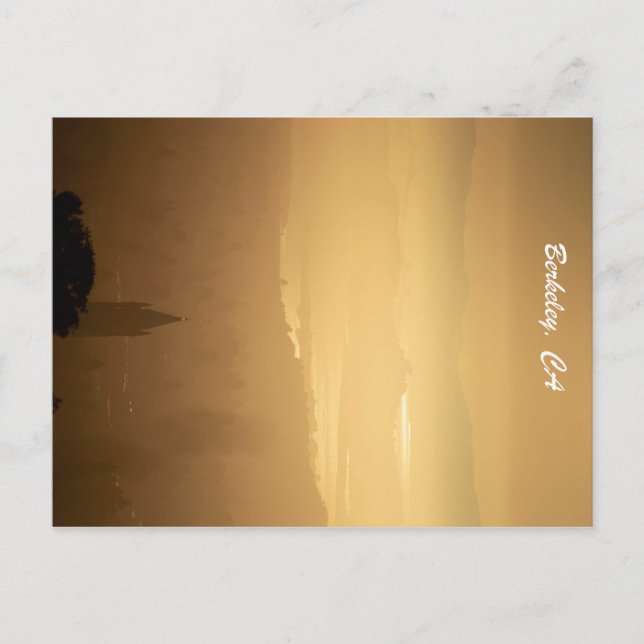 Berkeley Postcard — Sunset from Grizzly Peak Postkarte (Vorderseite)