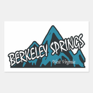 Berkeley Springs West Virginia Berge Rechteckiger Aufkleber