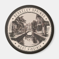 Berkeley Springs West Virginia Illustration Abzeic