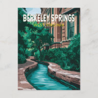 Berkeley Springs West Virginia Illustration Reise