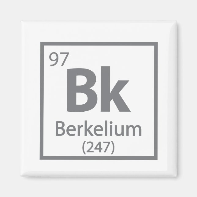Berkelium - Berkeley Magnet (Vorne)