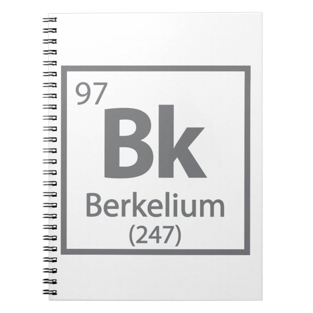 Berkelium - Berkeley Notizblock (Vorderseite)