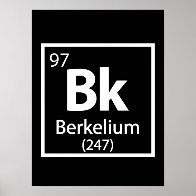 Berkelium - Berkeley Poster (Vorne)