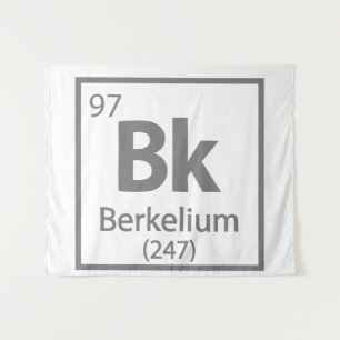 Berkelium - Berkeley Science Periodic Table Wandteppich
