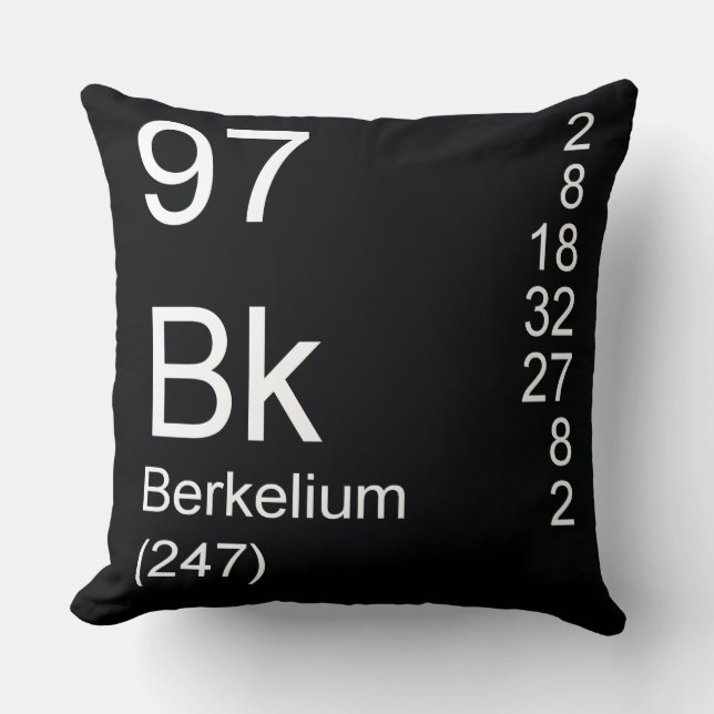 Berkelium Kissen (Vorderseite)