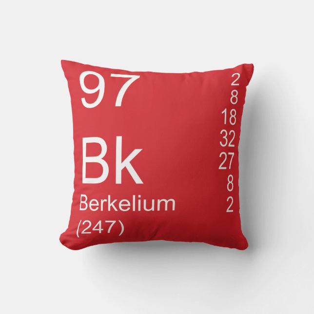 Berkelium Kissen (Vorderseite)