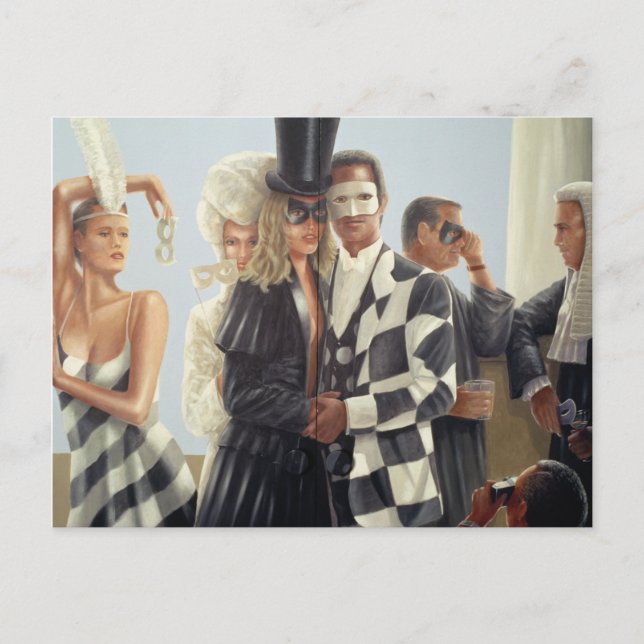 Berkley Hotel Mural - 1 Postkarte (Vorderseite)